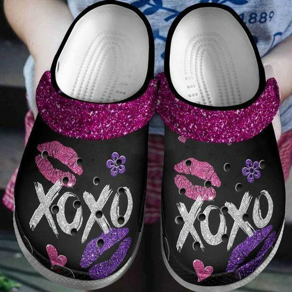 Xoxo Kiss Bling Bling Personalized 202 Gift For Lover Rubber Crocs Clog ...
