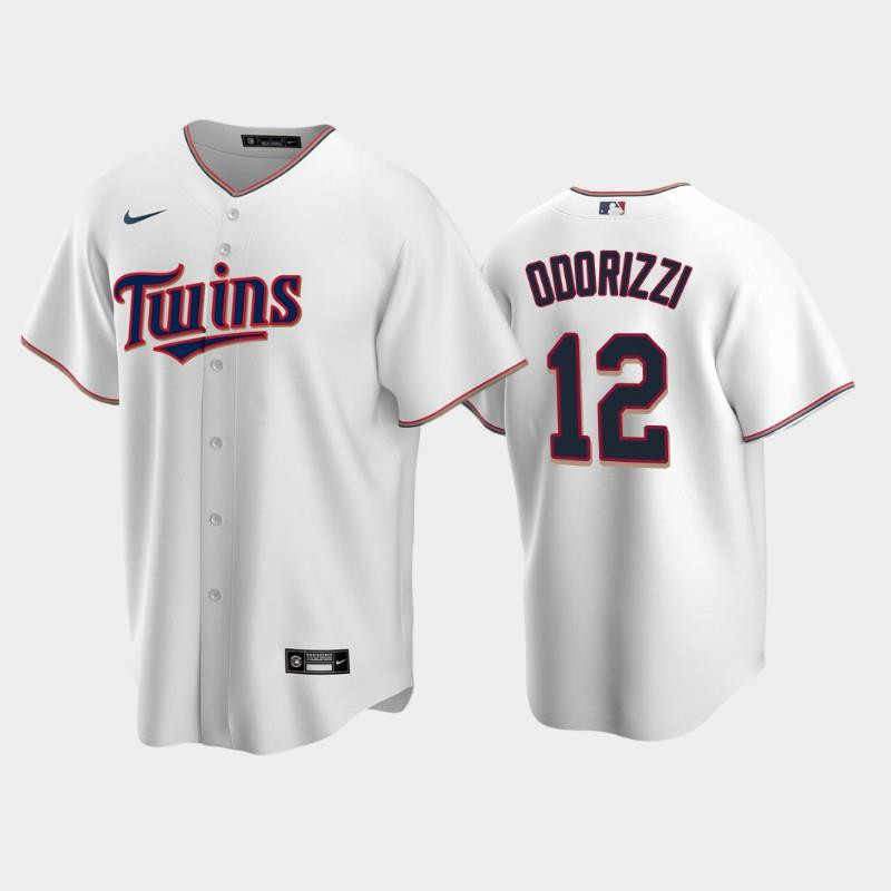 Twins 12 Jake Odorizzi Home White Jersey