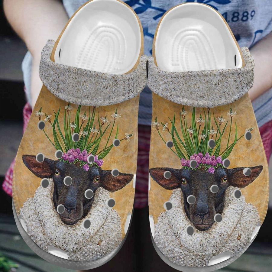 Sheep Personalize Clog, Custom Name, Text, Fashion Style For Women, Men, Kid, Print 3D For Sheep Lovers