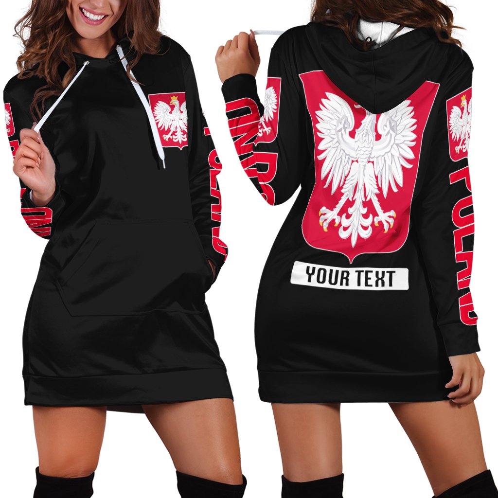 (Custom Text) 1sttheworld Poland Hoodie Dress – (Polska) Proud to be Polish – BN21