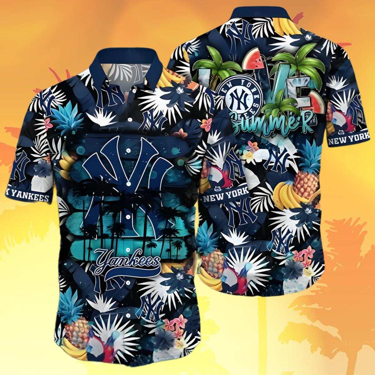 Yankees Hawaiian Shirt Night Love Summer