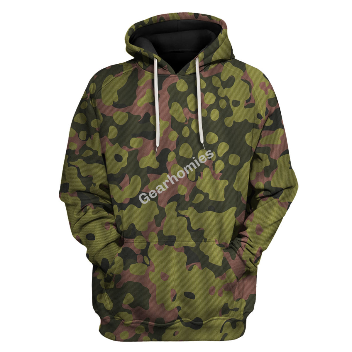 Waffen Ss Type Ii M42 Oakleaf A Smock Dark Variant Hoodie