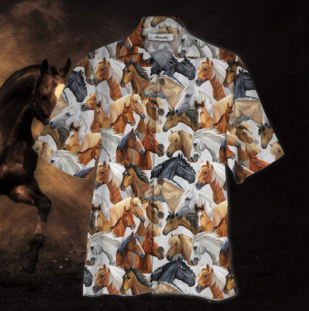 Amazing Horse Pattern Unisex Hawaiian Shirts