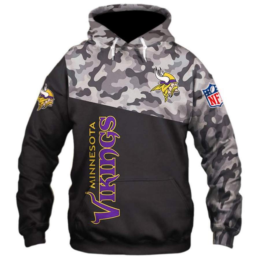 Minnesota Vikings Hoodie 3D Style5610 All Over Printed