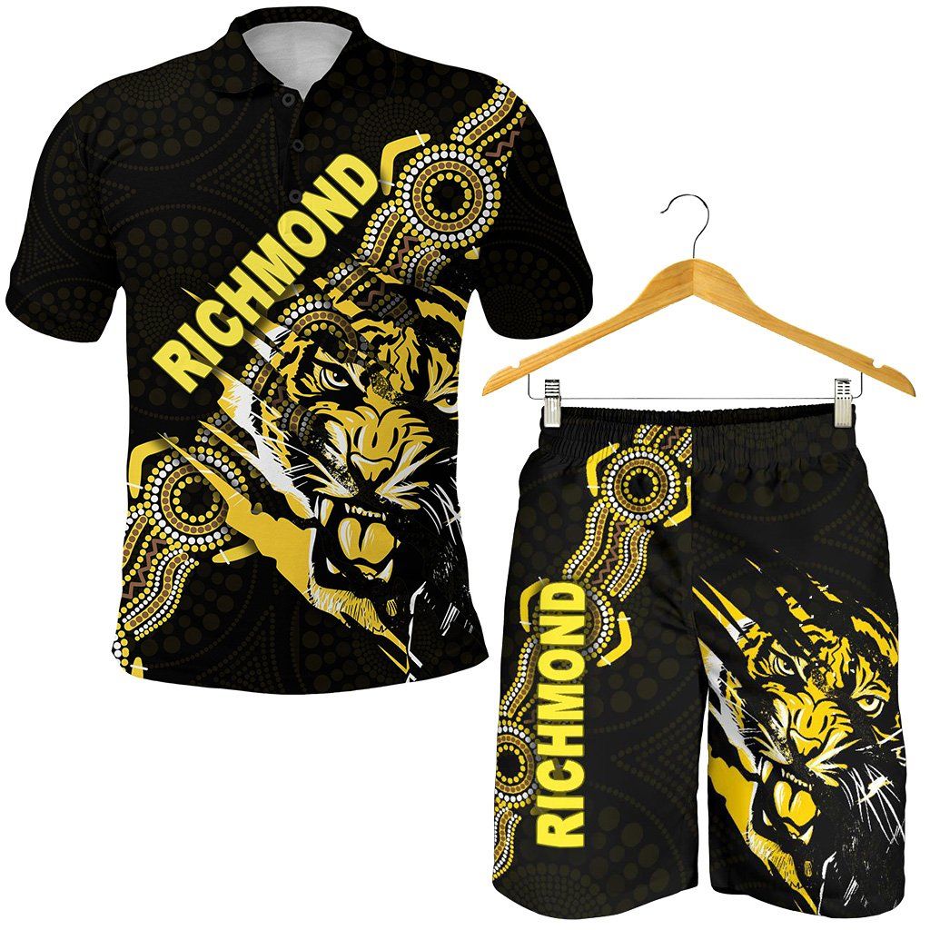 Combo Polo Shirt and Men Short Richmond Power Tigers Indigenous K8