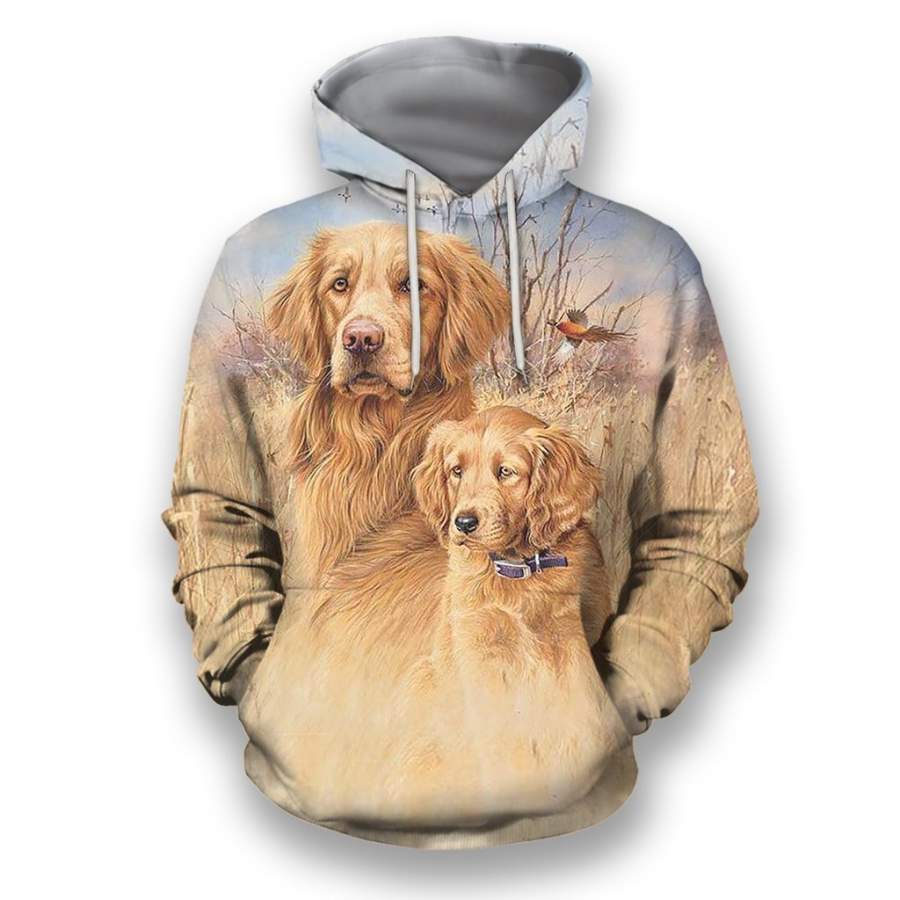 All Over Print Golden Retriever Shirts