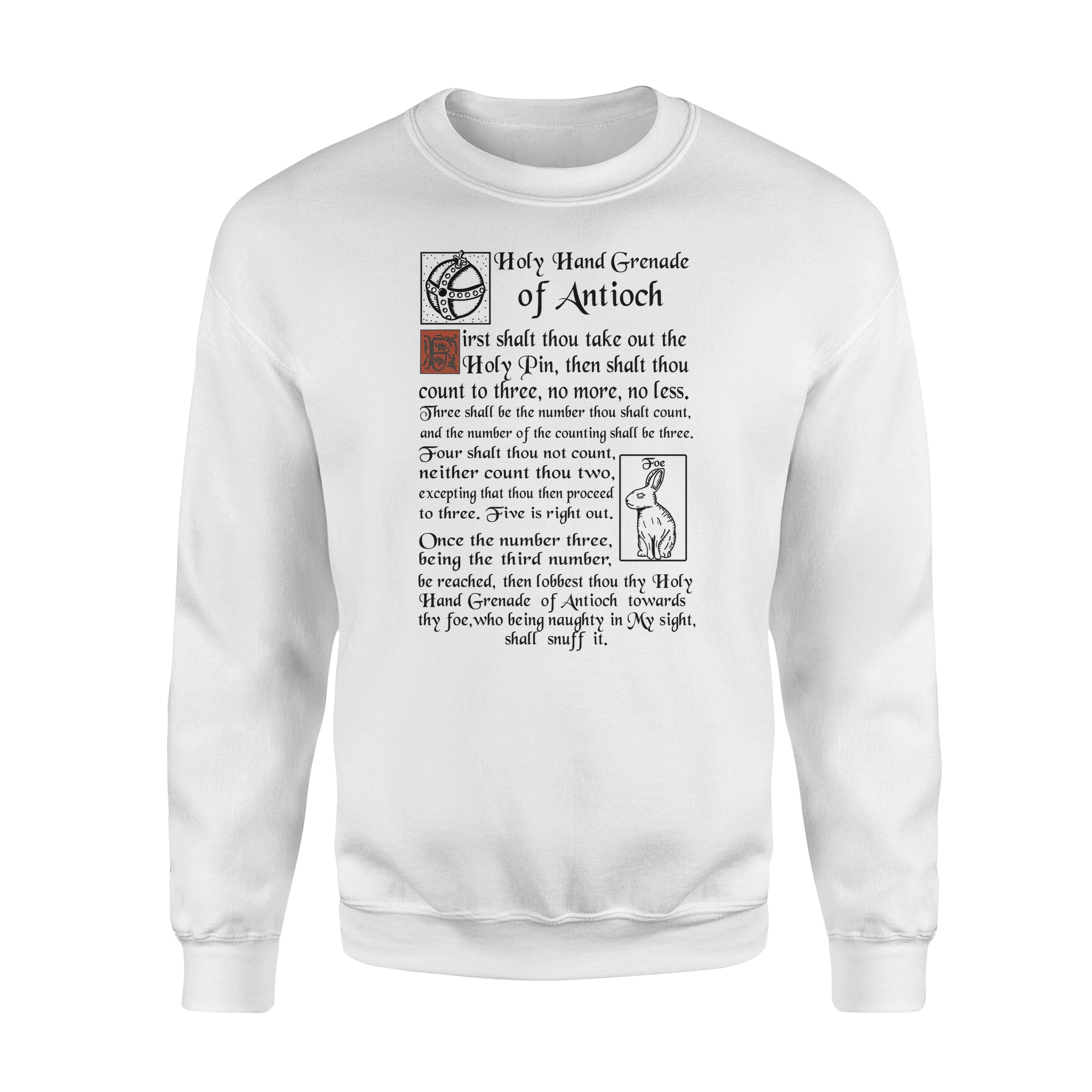 Holy Hand Gift Grenade Of Antioch Gift – Standard Crew Neck Sweatshirt