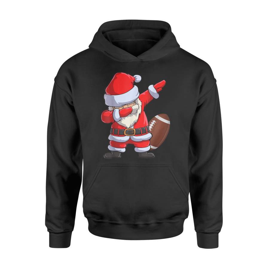 Christmas T-Shirt Dabbing Santa American Football T-shirt Xmas Shirt – Standard Hoodie