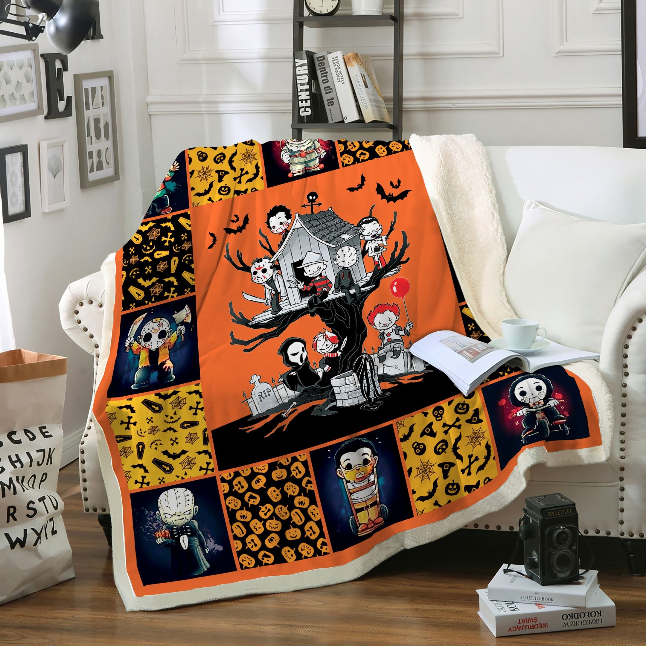 Character Halloween Horror Quilt Blanket Fan Made All Season 3D