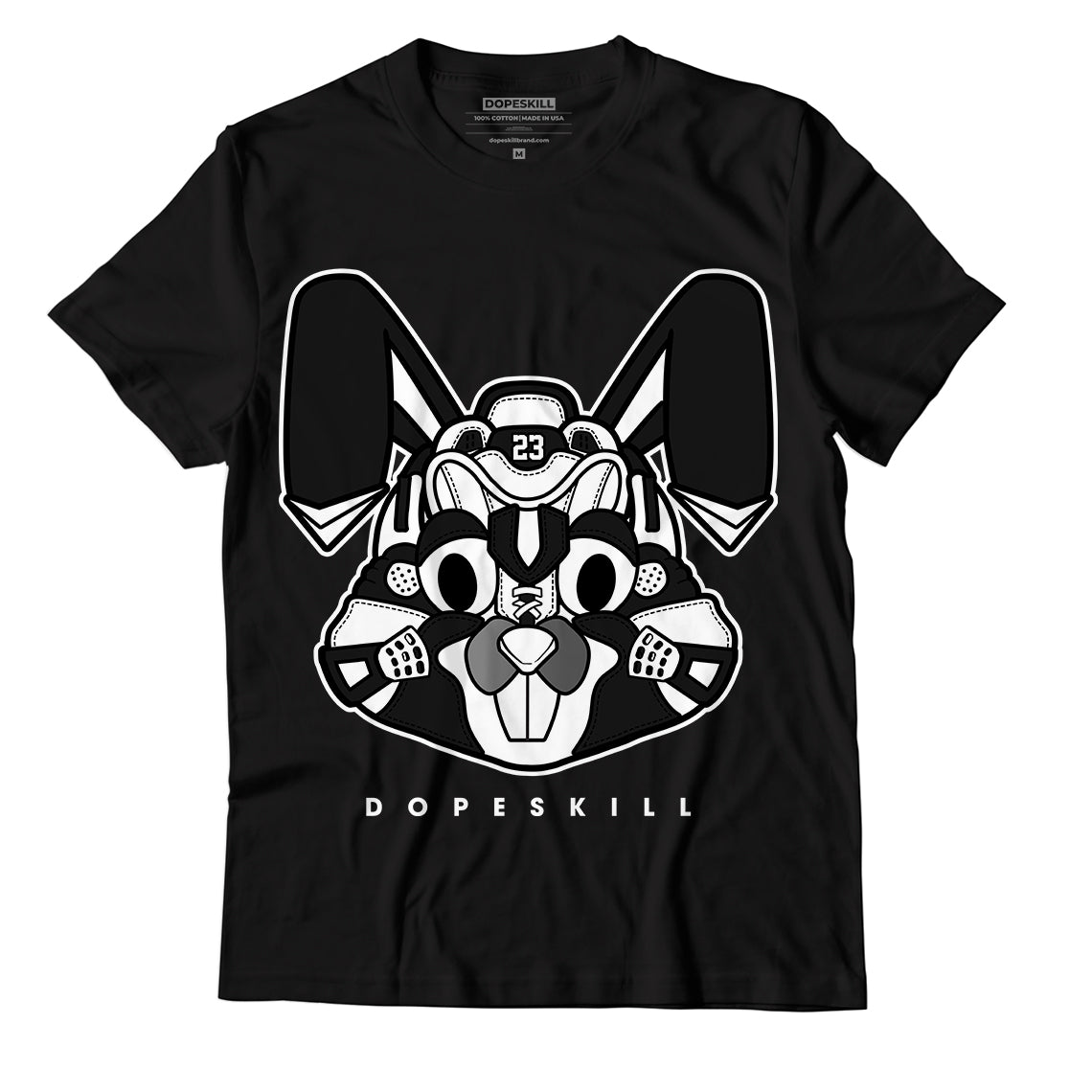 Jordan 12 Playoffs Dopeskill T-Shirt Sneaker Rabbit Graphic