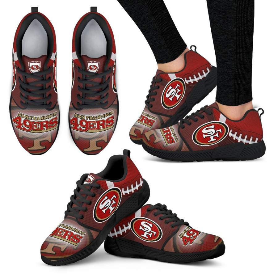 Awesome San Francisco 49ers Running Sneakers For Football Fan