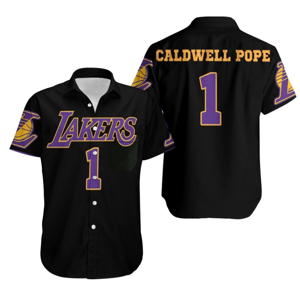 01 Kentavious Caldwell Pope Lakers Jersey Inspired Style Hawaii Shirt Ha108737