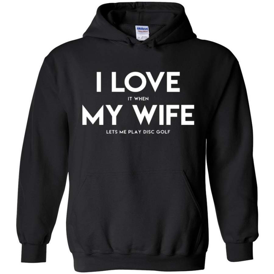 Disc Golf Hoodie – I Love My Wife