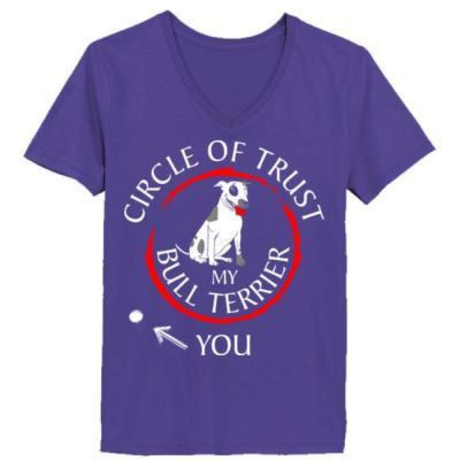 AGR Circle Of Trust My Bull Terrier You – Ladies’ V-Neck T-Shirt