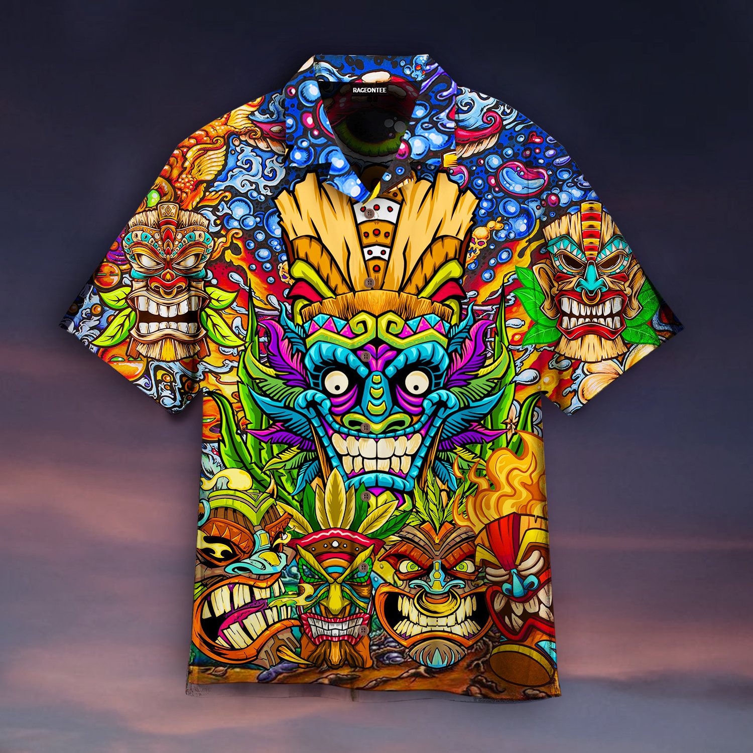 Aloha Tiki Tiki Awesome Hawaiian Shirt | Unisex | Adult | Hw4797