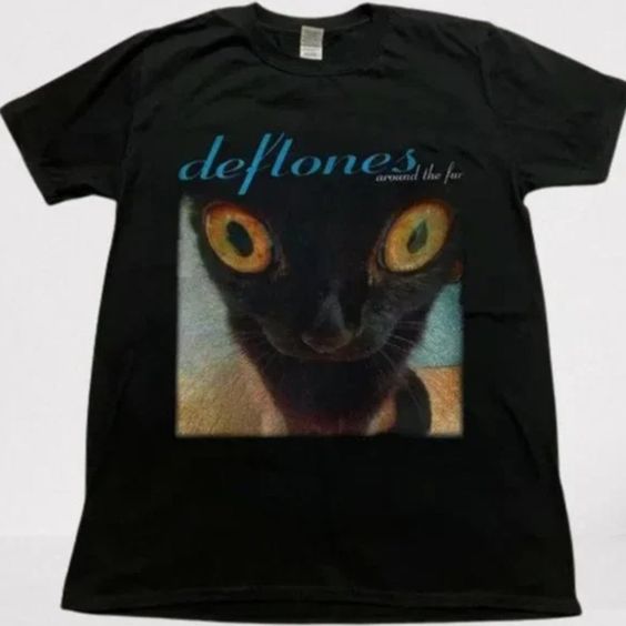 Deftones Around The Fur Cat Vintage Style T-Shirt