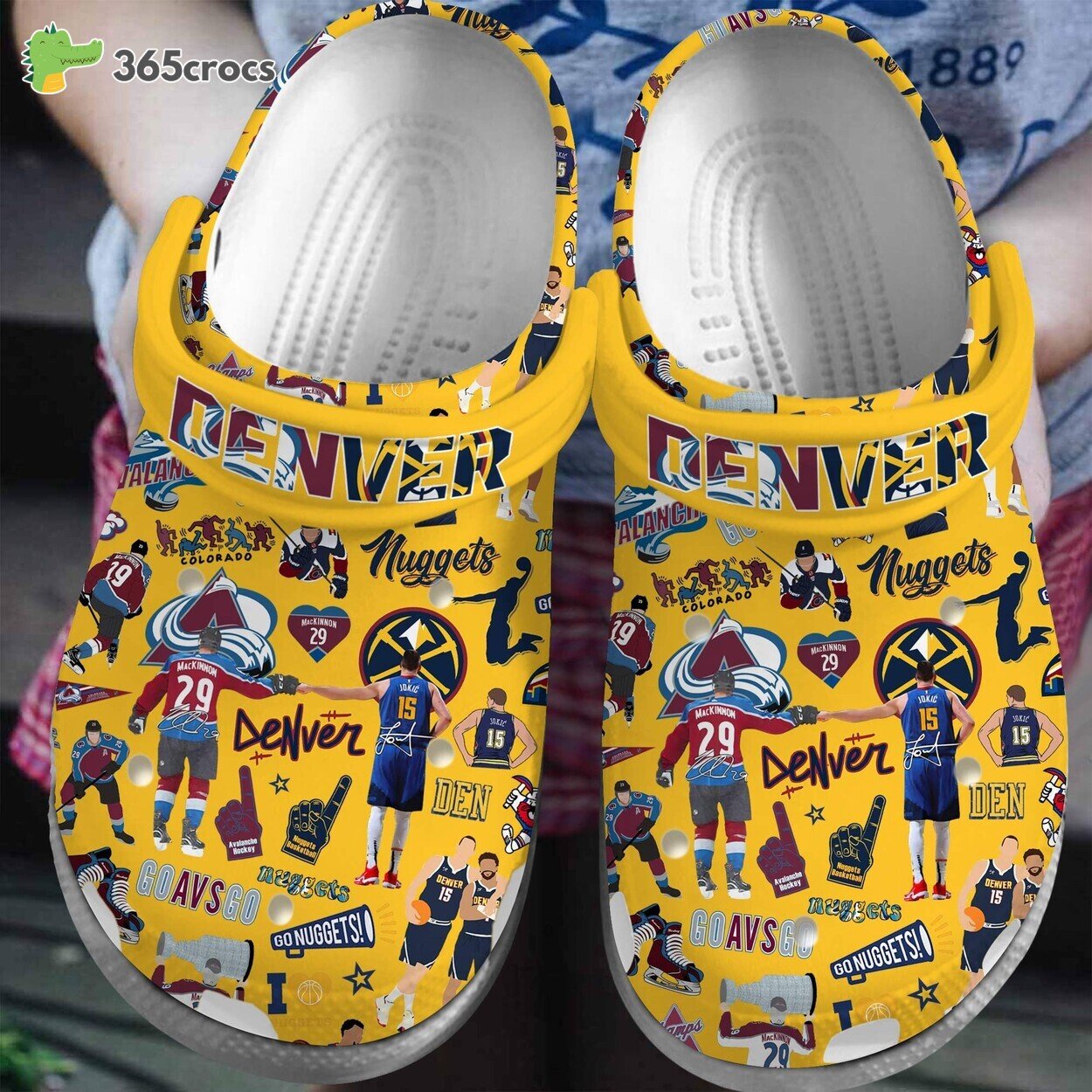 Denver Nuggets NBA Basketball Comfort Footwear Series Crocss Clogs