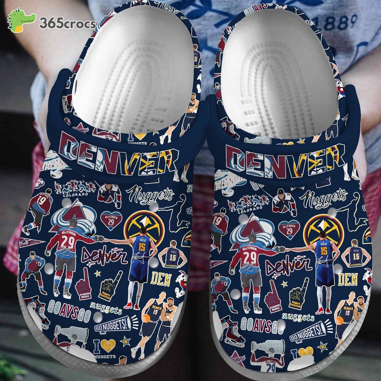 Denver Nuggets NBA Basketball Comfortable Unique Clog Shoe Inspired Design