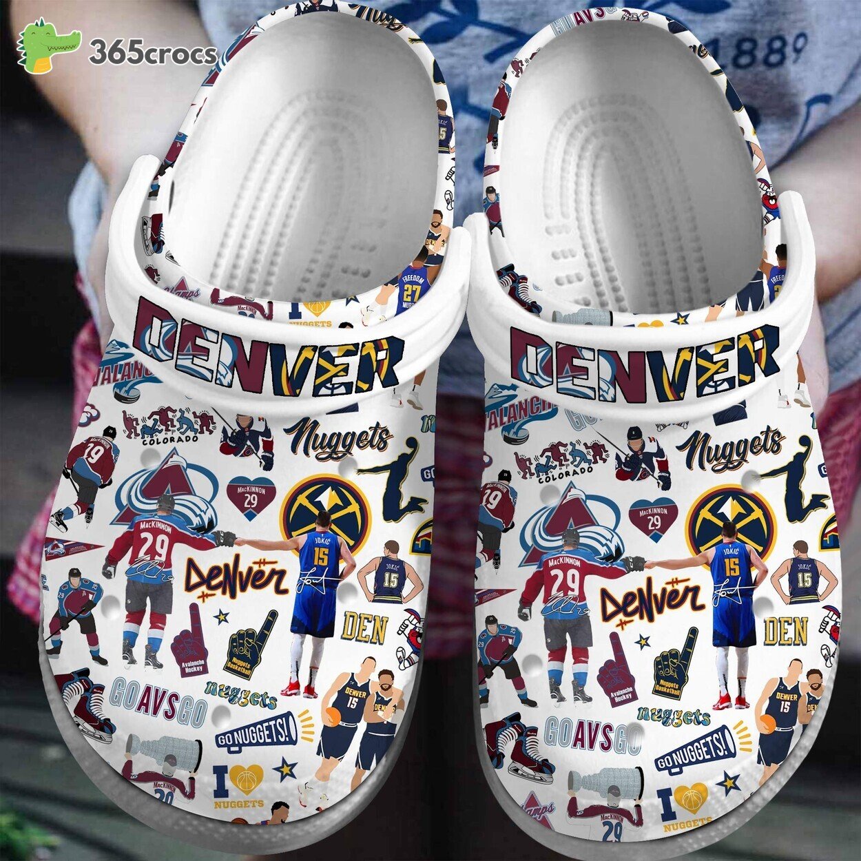 Denver Nuggets NBA Basketball Sport Unique Clogs Shoes Comfort