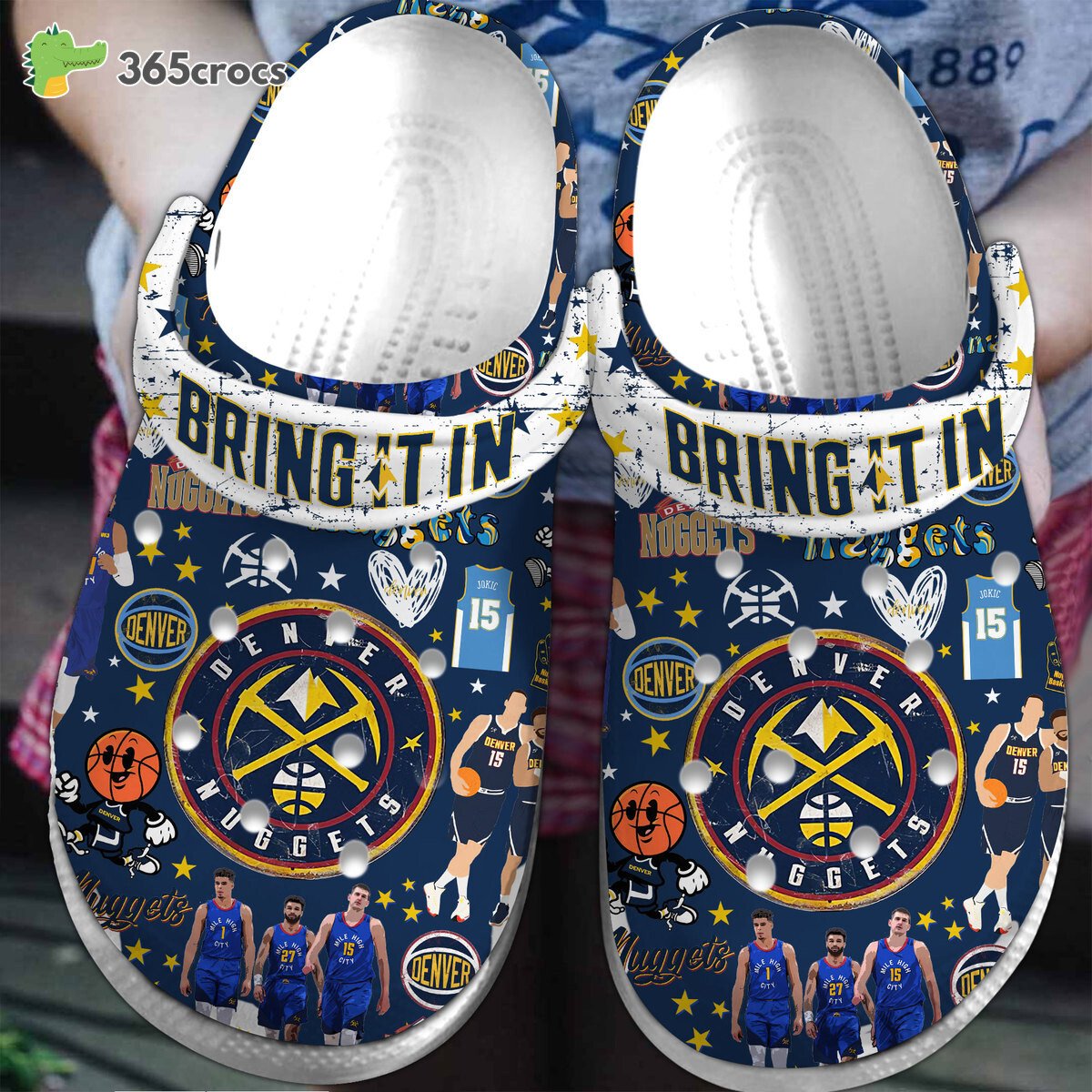 Denver Nuggets NBA Basketball Team Unique Comfortable Crocss Clogs Design