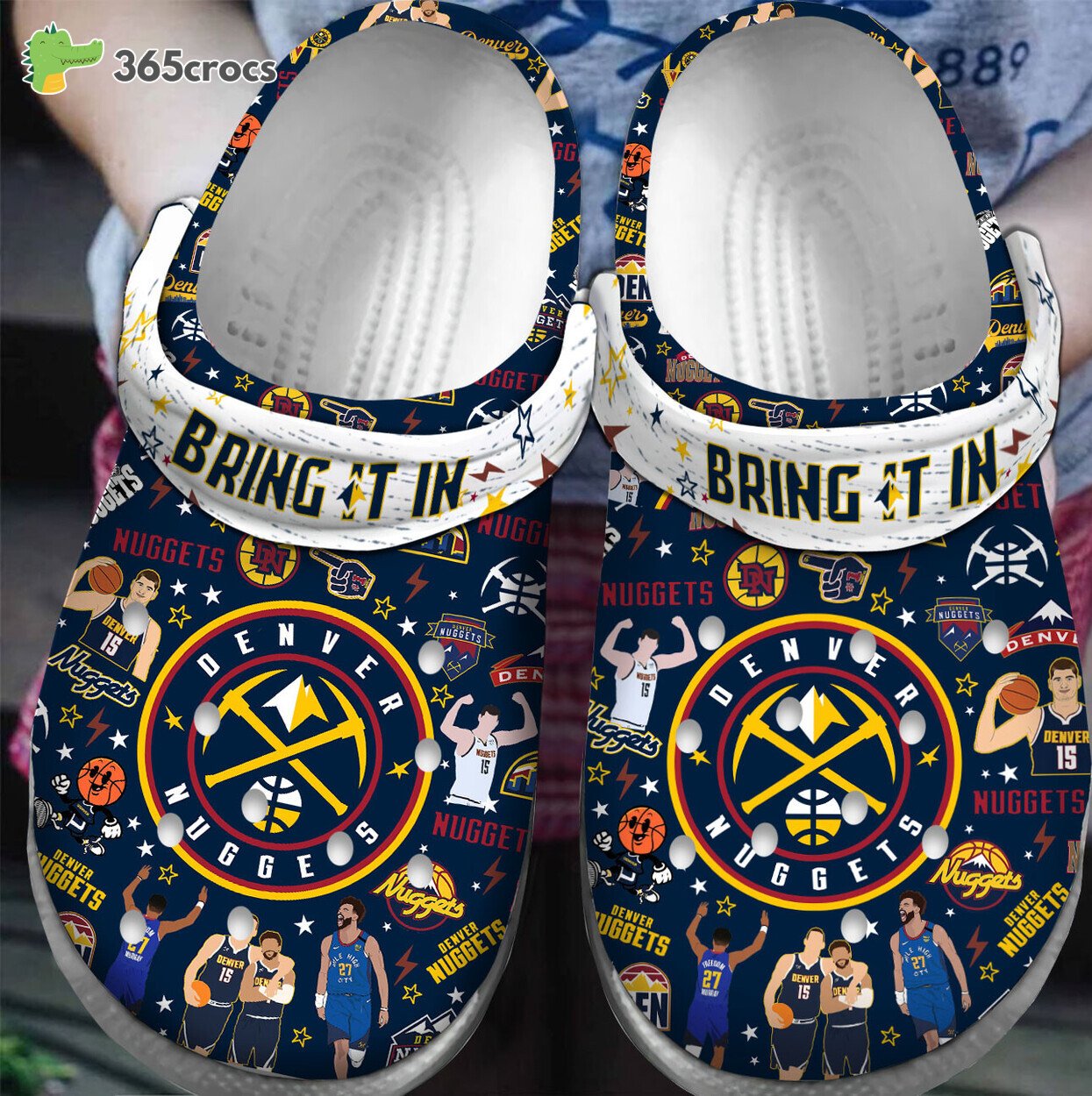 Denver Nuggets NBA Premium Sport Comfortable Clogs Crocss Shoes