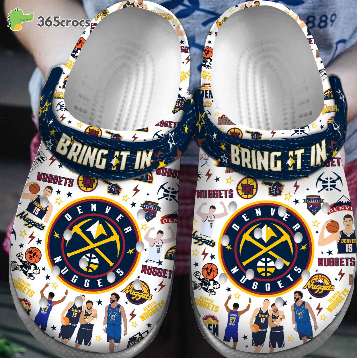 Denver Nuggets NBA Premium Sport Comfortable Clogs Crocss Shoes Edition