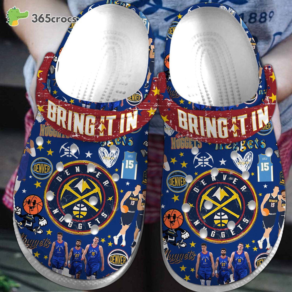 Denver Nuggets NBA Premium Sport Comfortable Clogs Crocss Shoes One