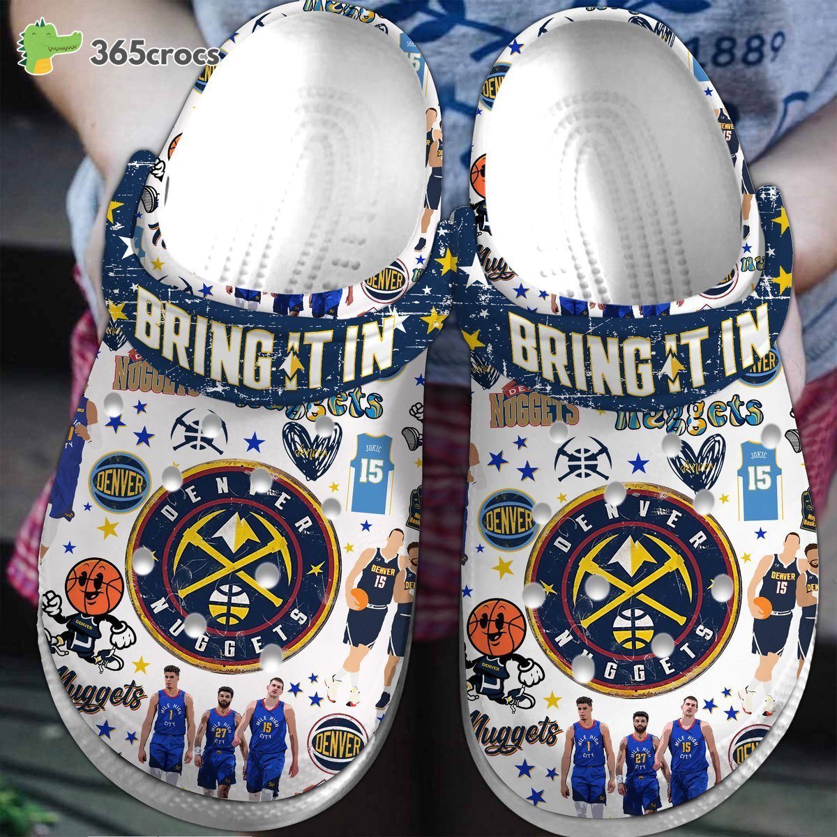 Denver Nuggets NBA Sport Edition Comfortable Crocss Clogs Shoes Team Spirit