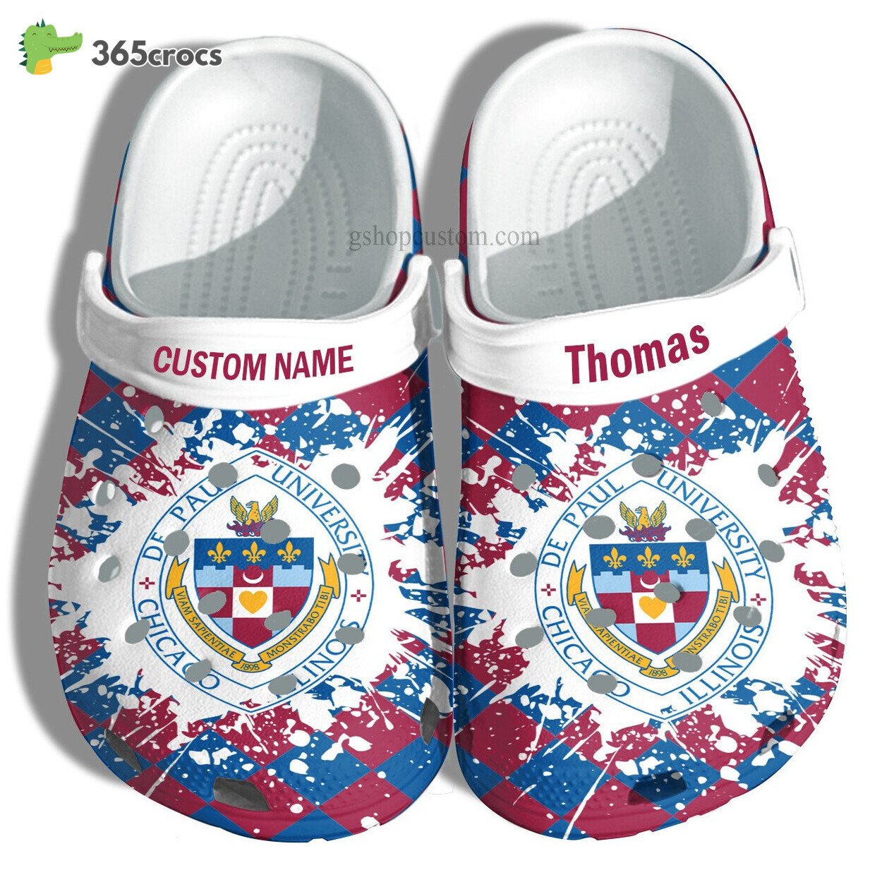 Depaul University Graduation Gifts Croc Shoes Customize Admission Gift Shoes