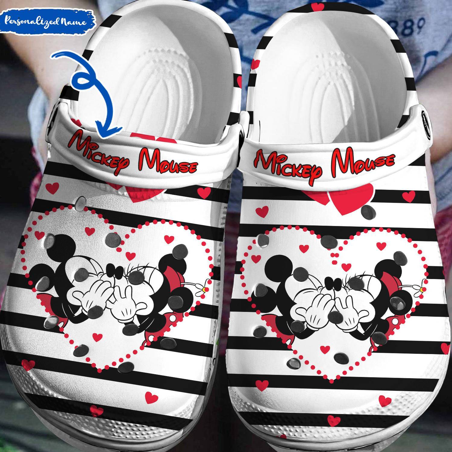 Design the Perfect Disney Shoe: Personalized Mickey Minnie Crocss 3D Clog Shoes