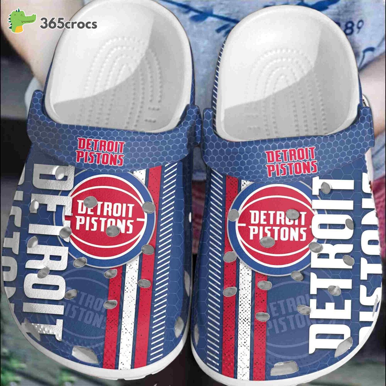 Detroit Pistons Basketball Club Shoes Comfortable Clogs Crocss