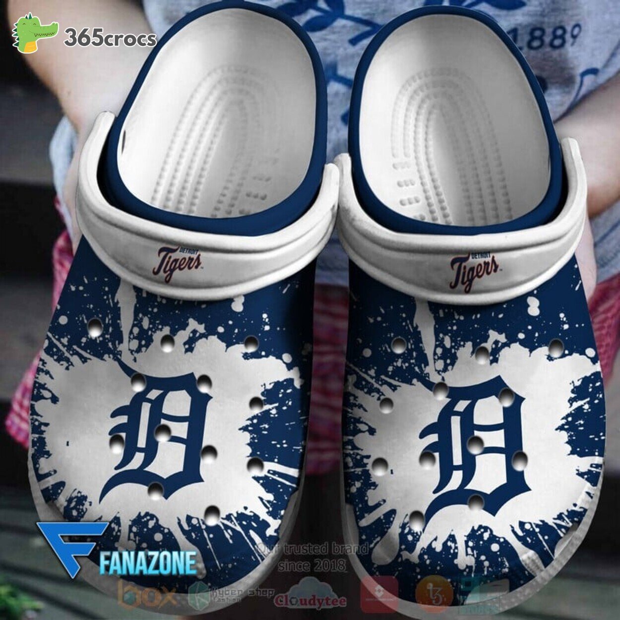 Detroit Tigers MLB Sport Inspired Unique Comfortable Clog Shoe Collection