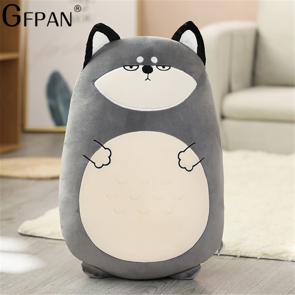 Squishy Toy Kawaii Animal Fat Dinosaur Shiba Inu Dog Pillow Plush Toys Cute Mouse Rabbit Doll Girls Bed Holding Sleeping Cushion alx