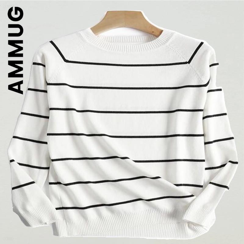 Ammug New Knitted Women Sweater Leisure Vintage Cheap Sweaters Women Stylish Harajuku Knit Sweater Popular Sexy Woman Sweaters alx