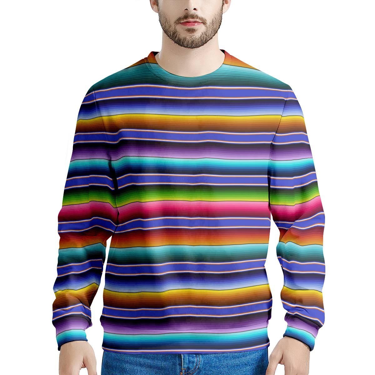 Baja Serape Mexican Men’S Sweatshirt