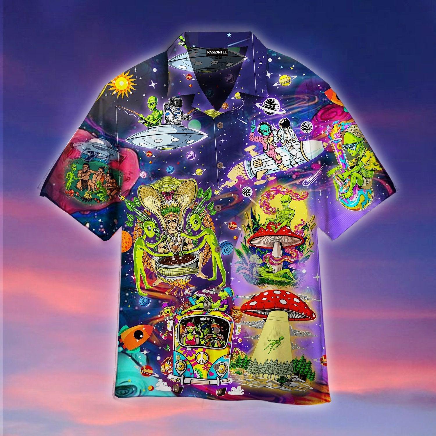 Alien Life In The Universe Hawaii Shirt For Men Women Ha4205