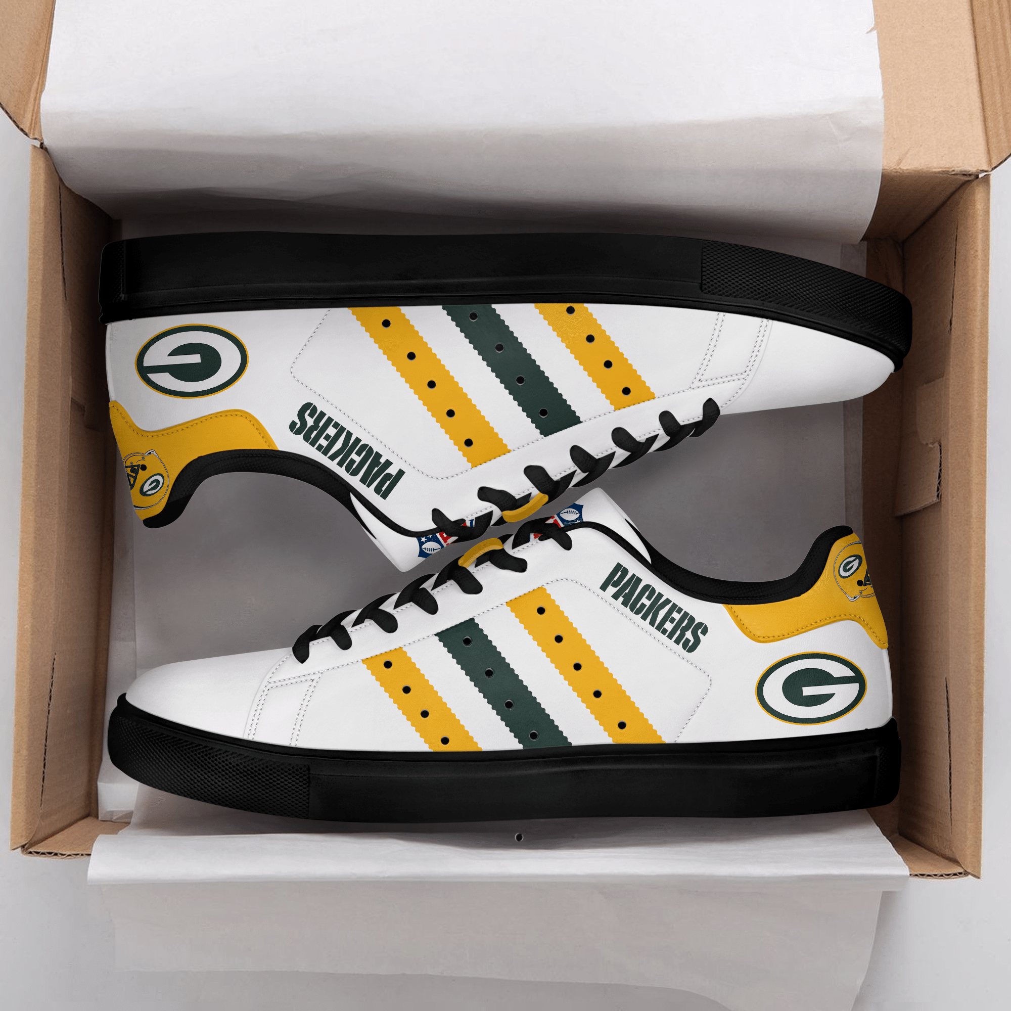 Green Bay Packers Low Top Shoes Xl3