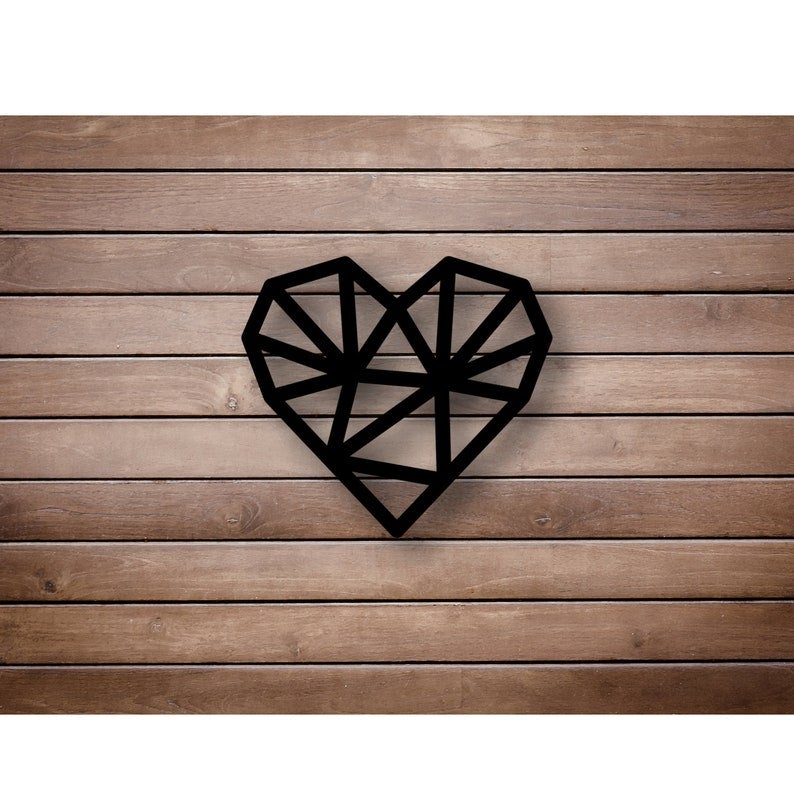 Metal Heart Sign Office Decor Wall Decor Heart Metal Sign Steel Sign Gift For Husband Gift For Wife Christmas Gift