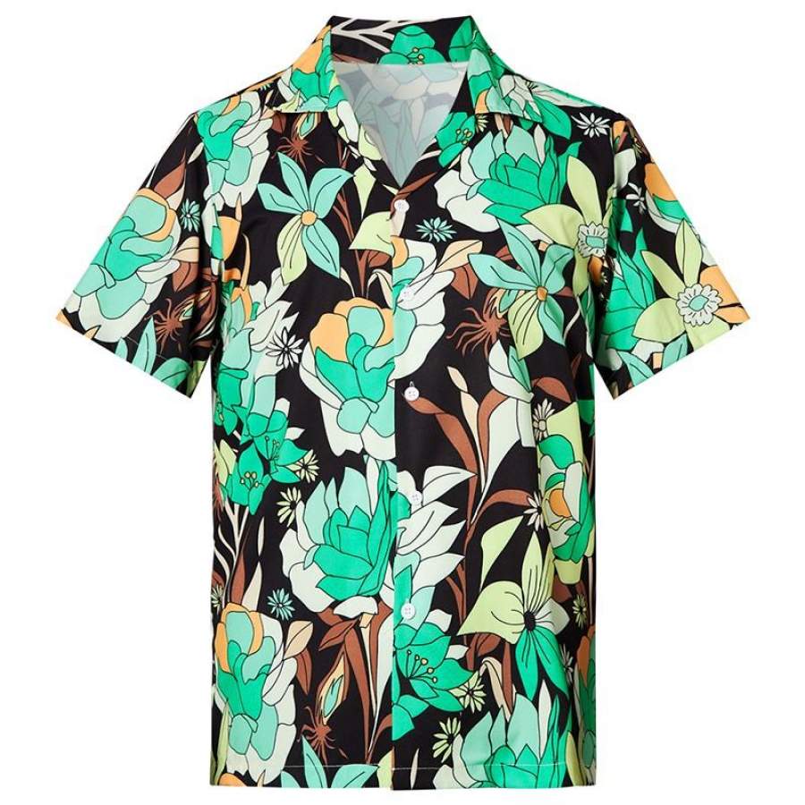 Hawaii Shirts Flowers Printed Ha11949