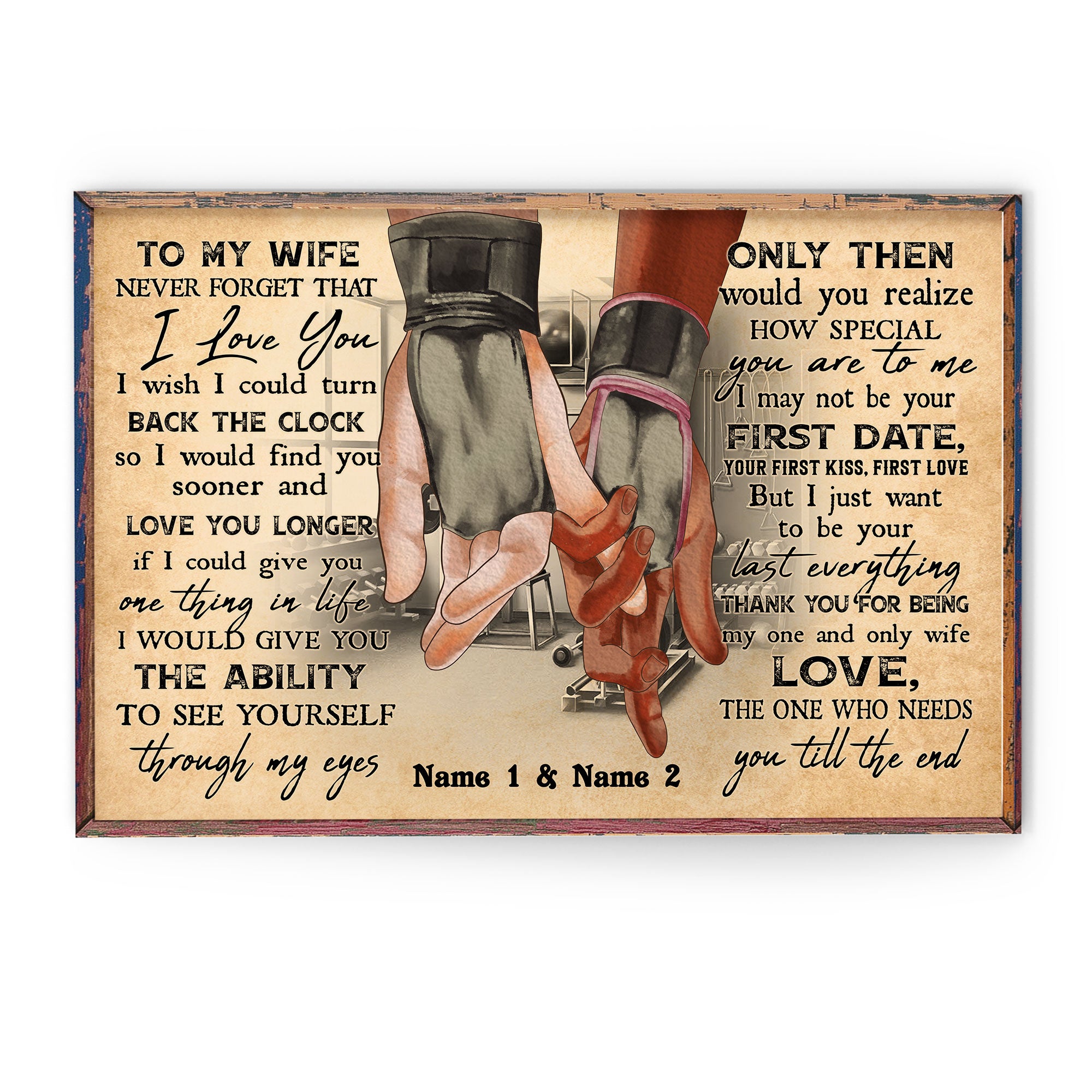 I Would Find You Sooner – Personalized Poster/Canvas – Anniversary Gift For Gym Couple – Gym Couple Hand
