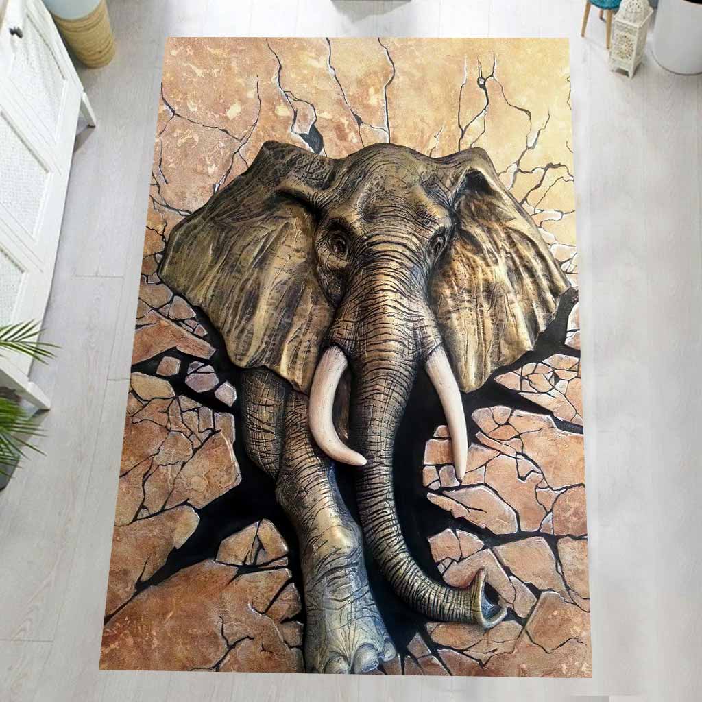 Peeking Elephant – Rug