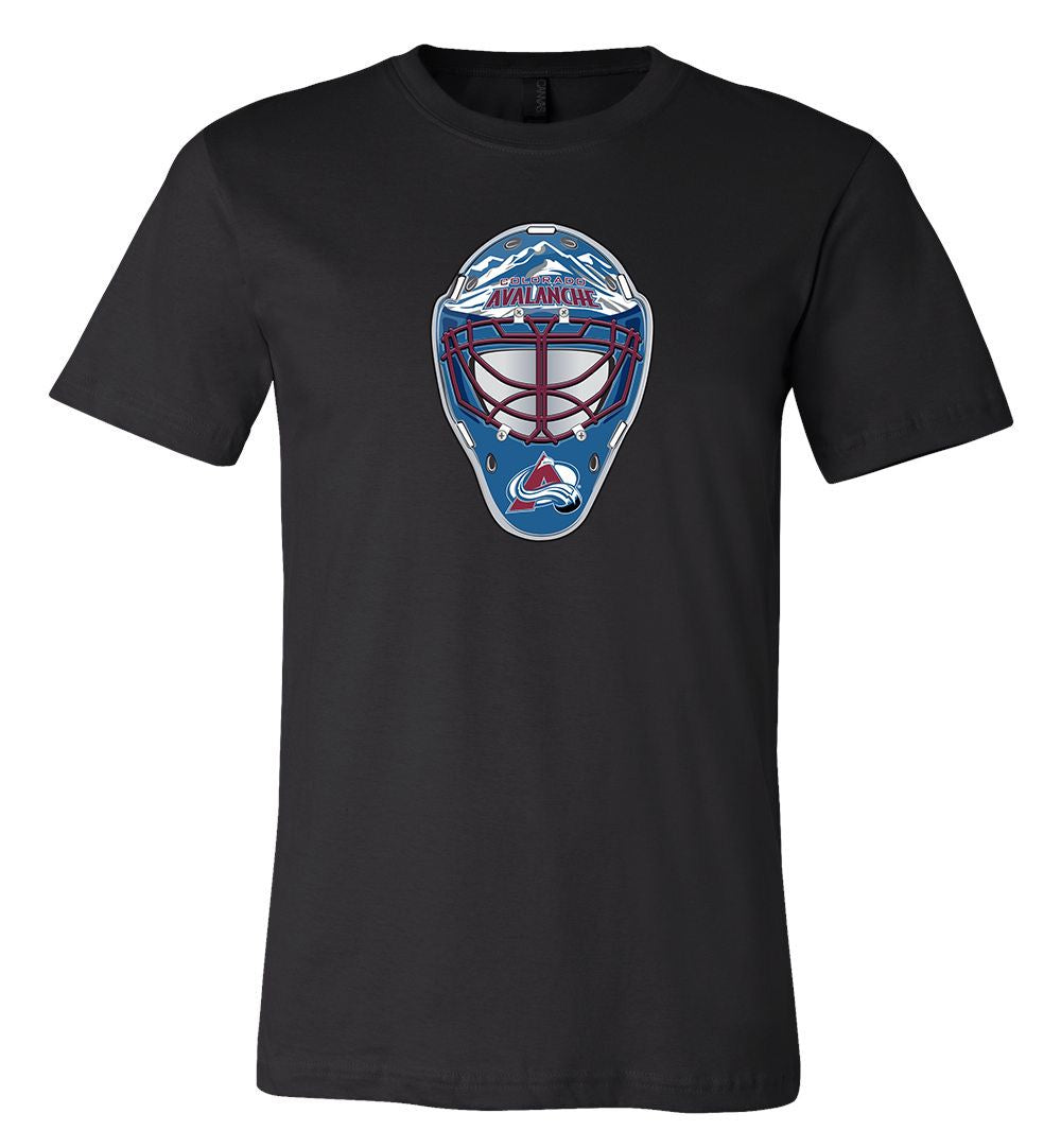 Colorado Avalanche Goalie Mask Front Logo Team Shirt Jersey Shirt