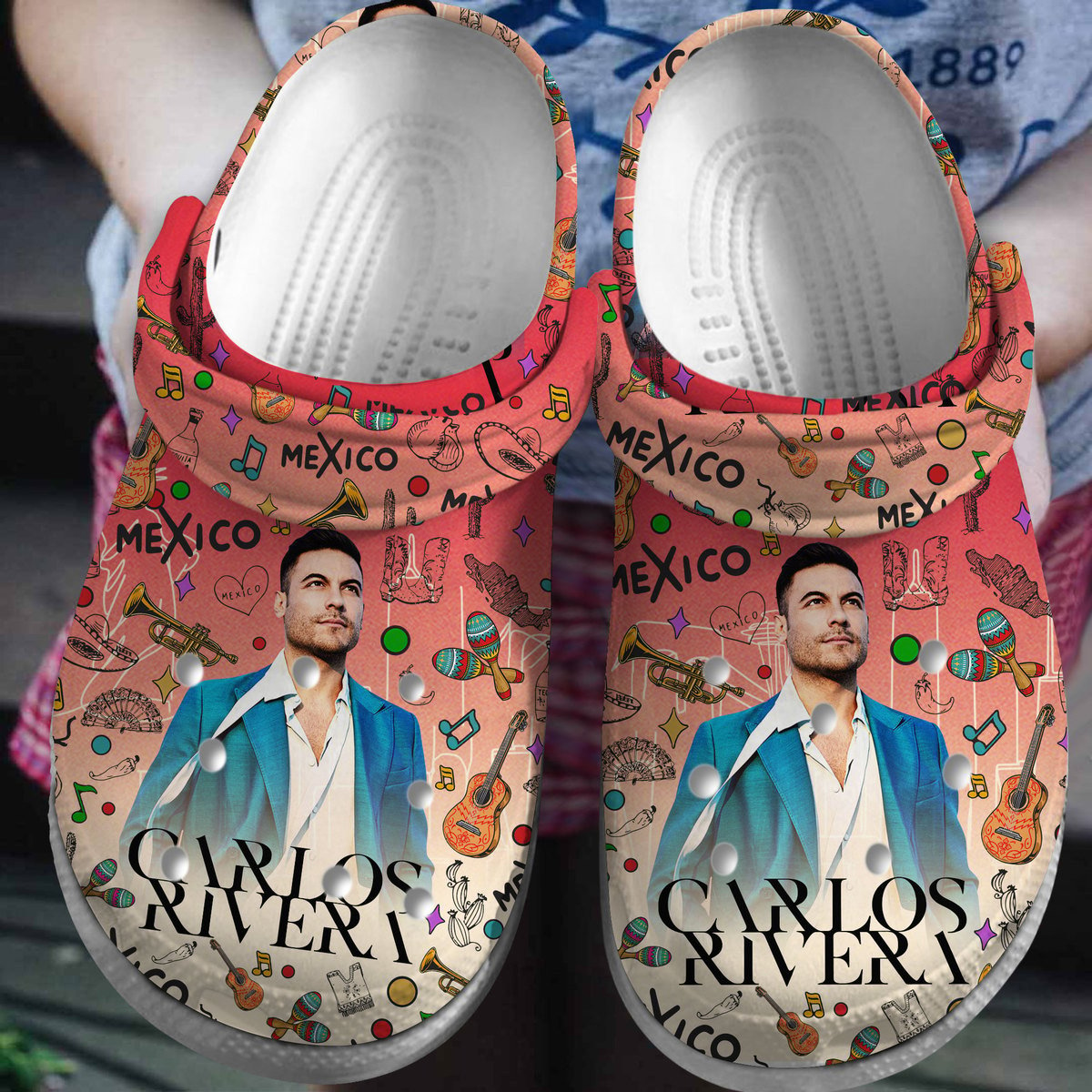 Carlos Rivera Music Crocs Crocband Clogs Shoes Comfortable For Men Women and Kids