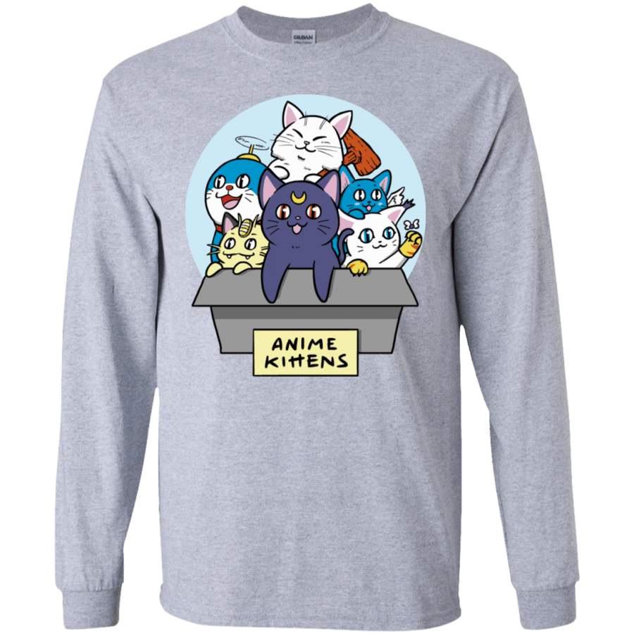 Anime Kittens Men’s Long Sleeve T-Shirt