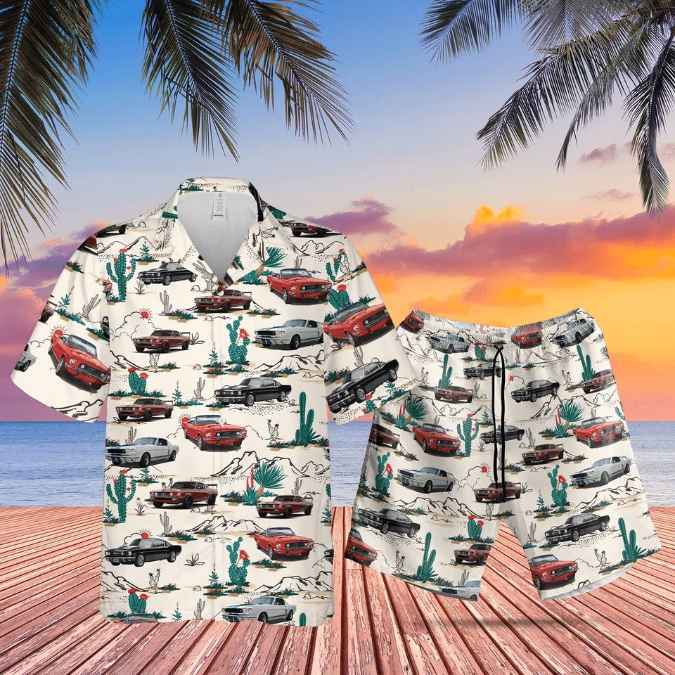 Ford Mustang Hawaii Shirt Set Unisex Ha27025