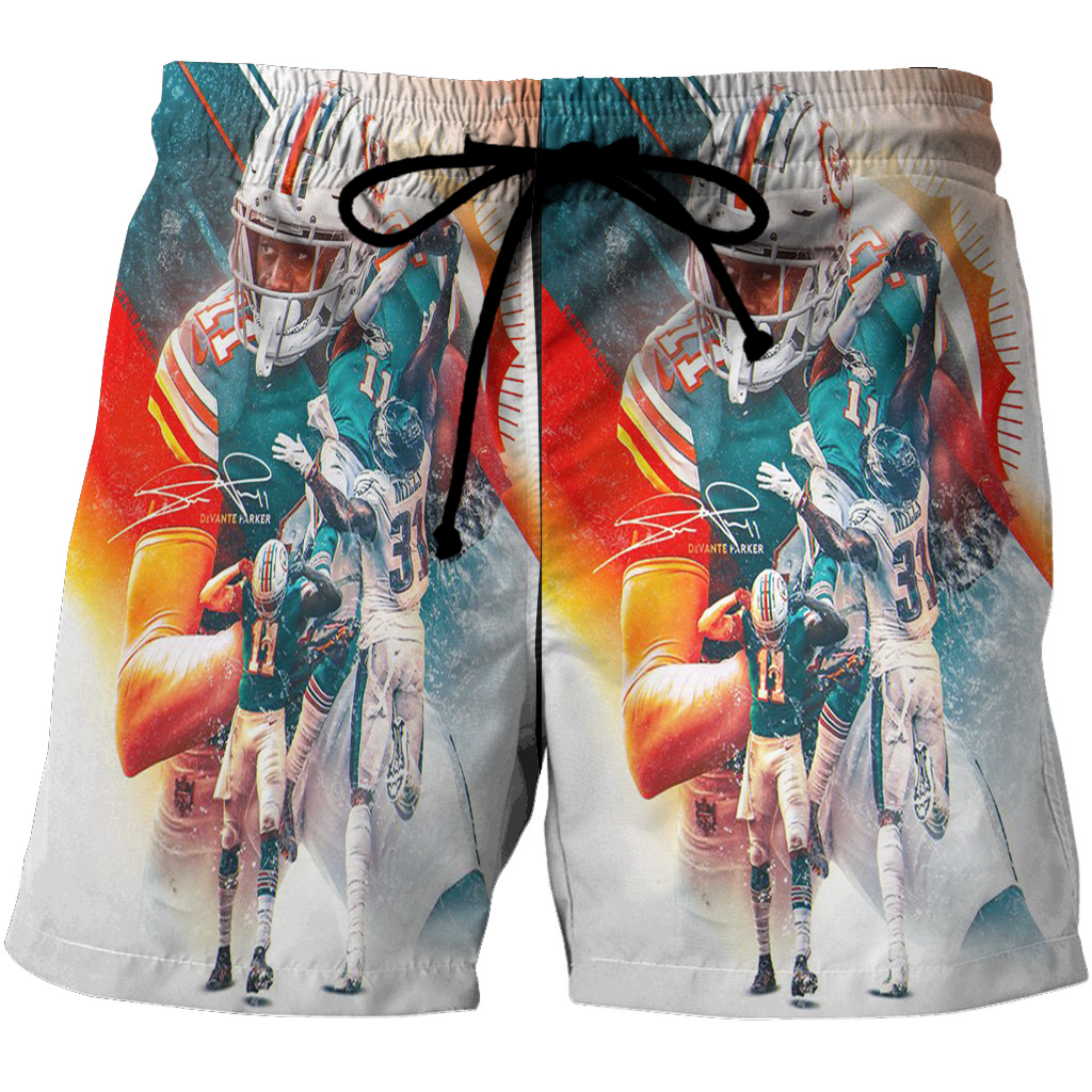 Miami Dolphins Players6 3D All Over Print Summer Beach Hawaiian Short