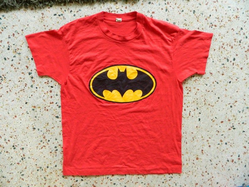 1980S Batman Vintage Tee Shirt   Red