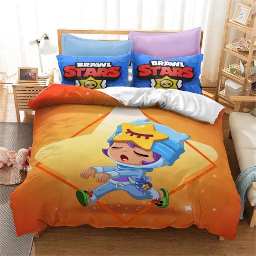 Brawl Stars 8 Duvet Cover Pillowcase Home Decor 3D Bedding Set 1009