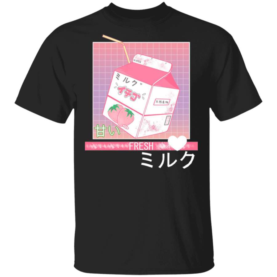 90s Japanese Otaku Stylish Aesthetic Milk T-Shirt