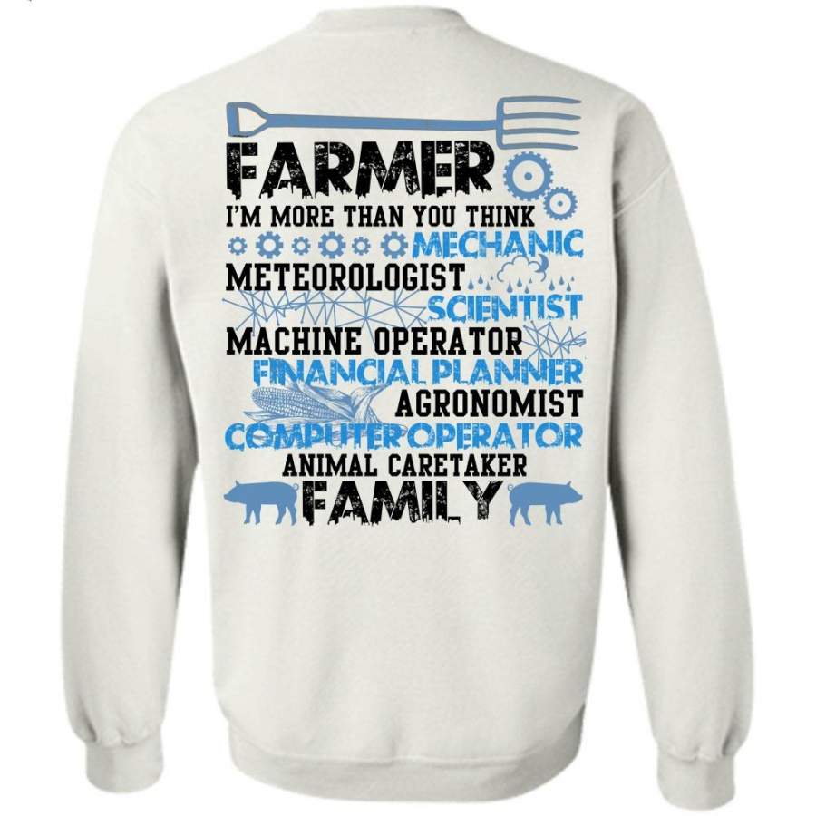 I Love Farming T Shirt, I’m More Than You Think Mechanic Sweatshirt